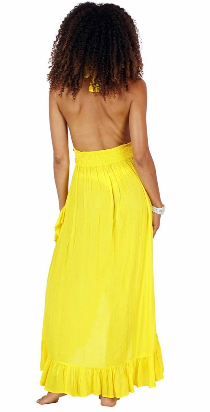 Denisse Ruffle Detail Maxi Dress