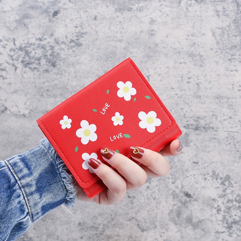 Small Wallet With Flowers