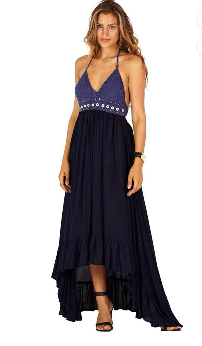 Rachel Rayon Detail Maxi Dress