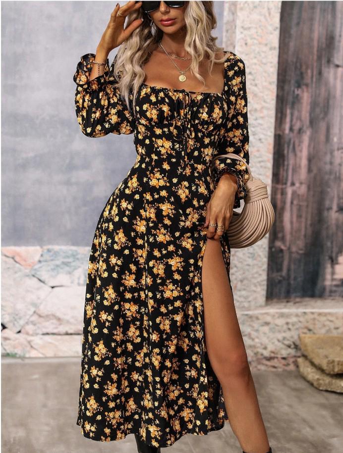 Clarissa Strapless Open Leg Maxi Dress