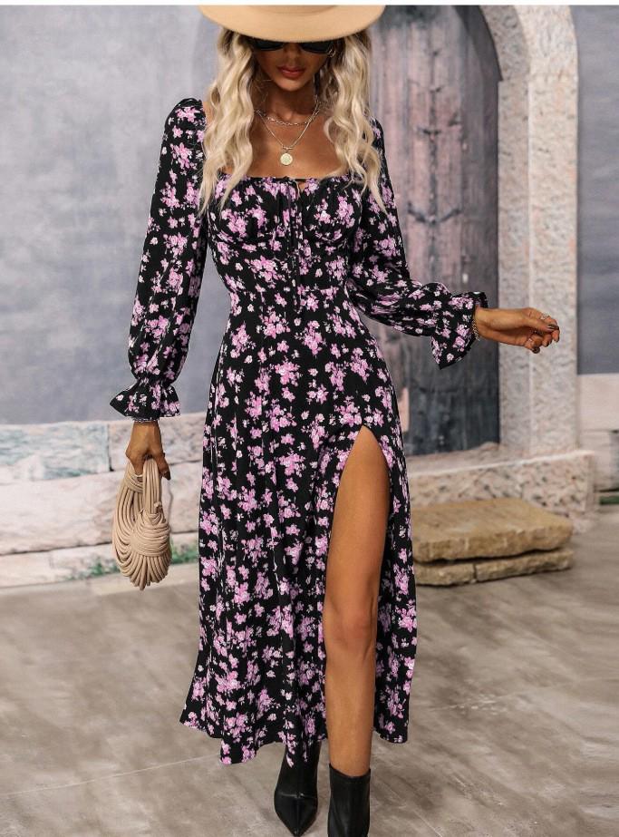 Clarissa Strapless Open Leg Maxi Dress