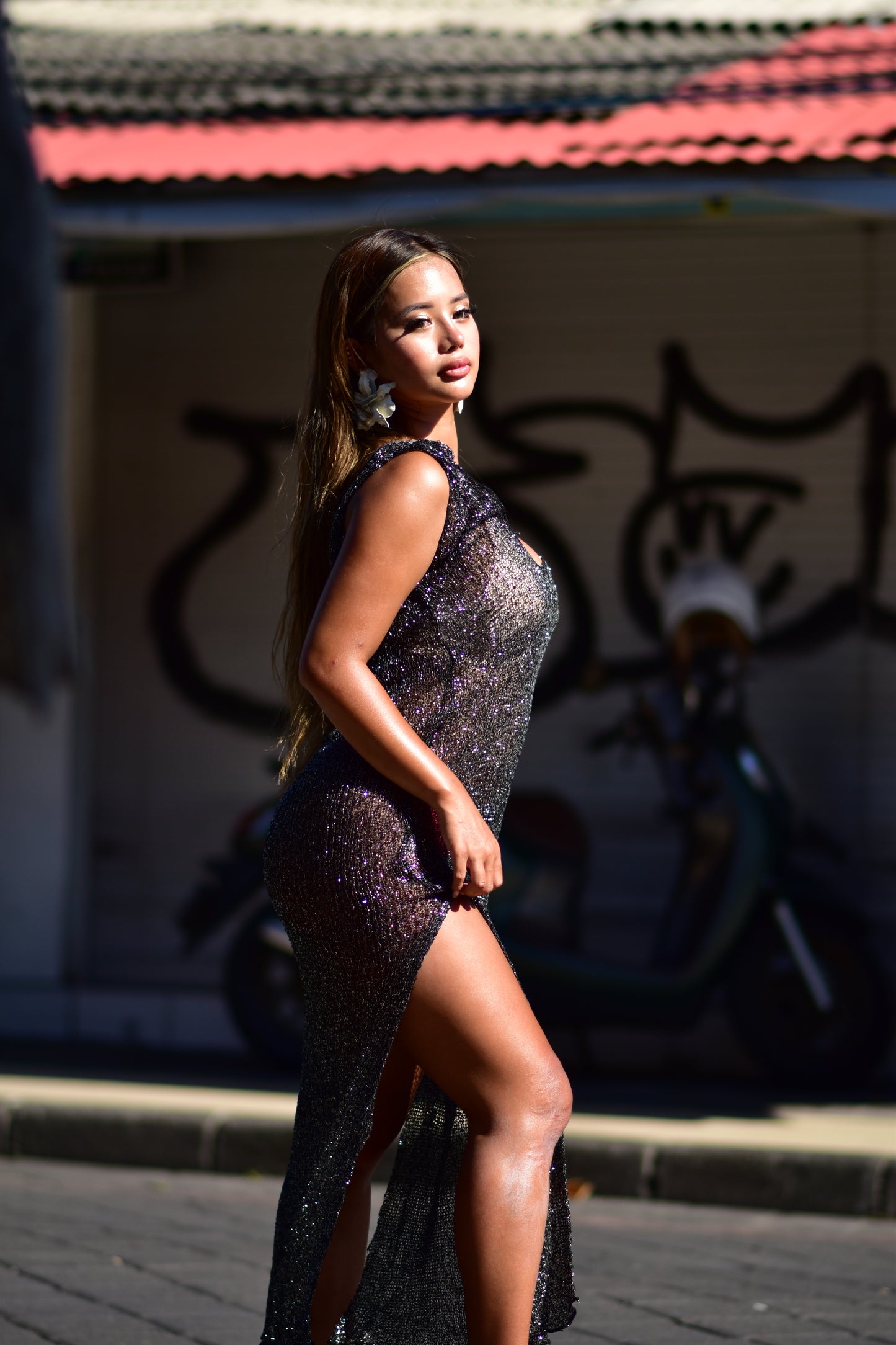 Time to Shine with Chelsea Open Back Maxi Dress