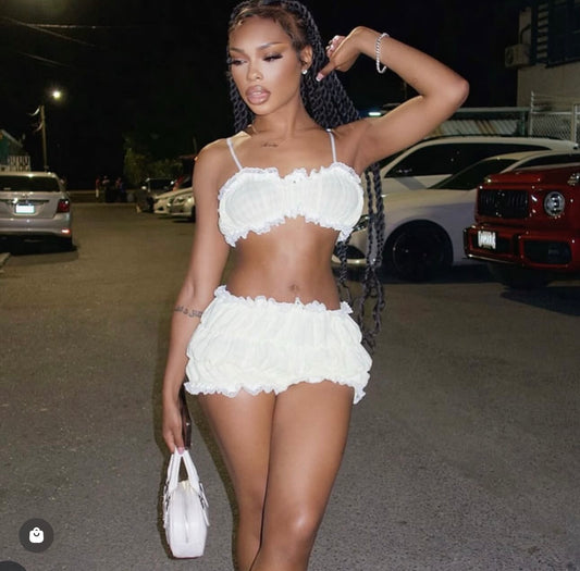 Leila short skirt set