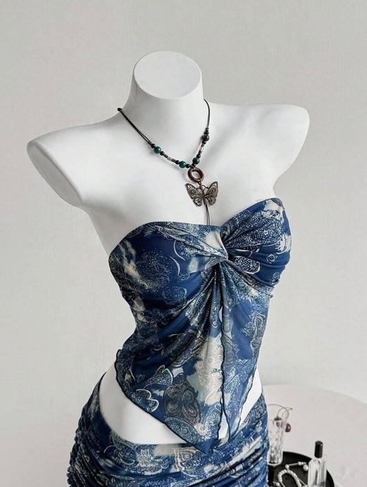 UCVOGUE skirt short set