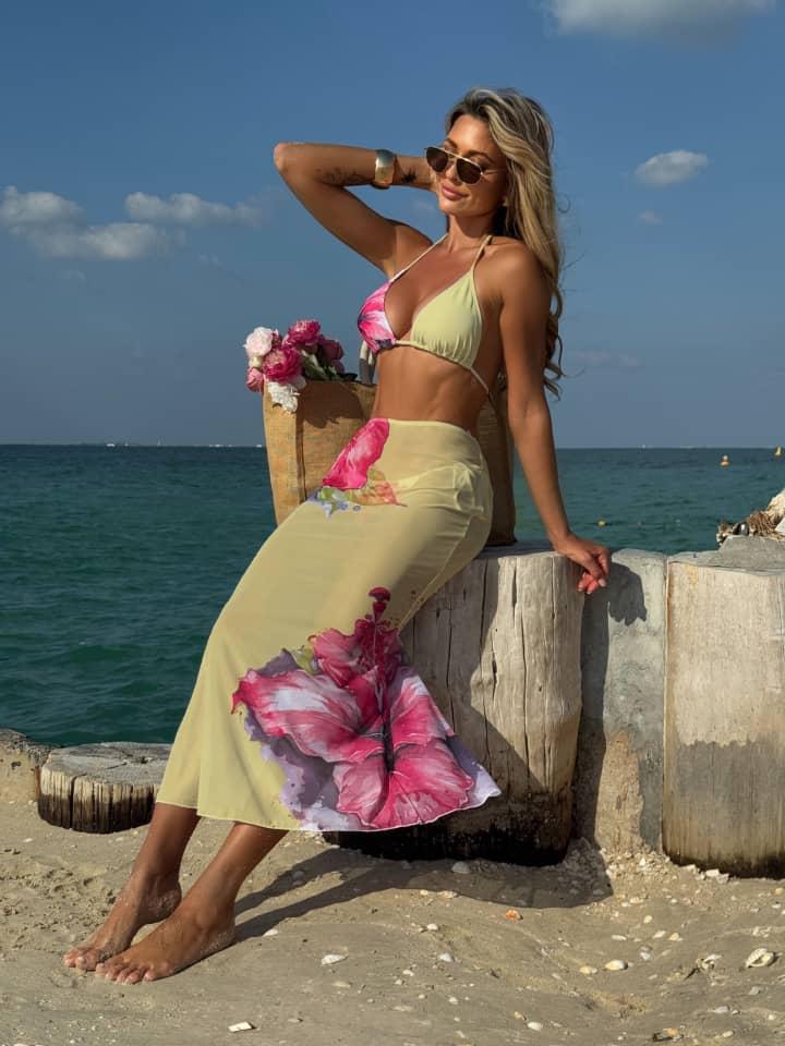 Catalina swimsuit & Long skirt coverup