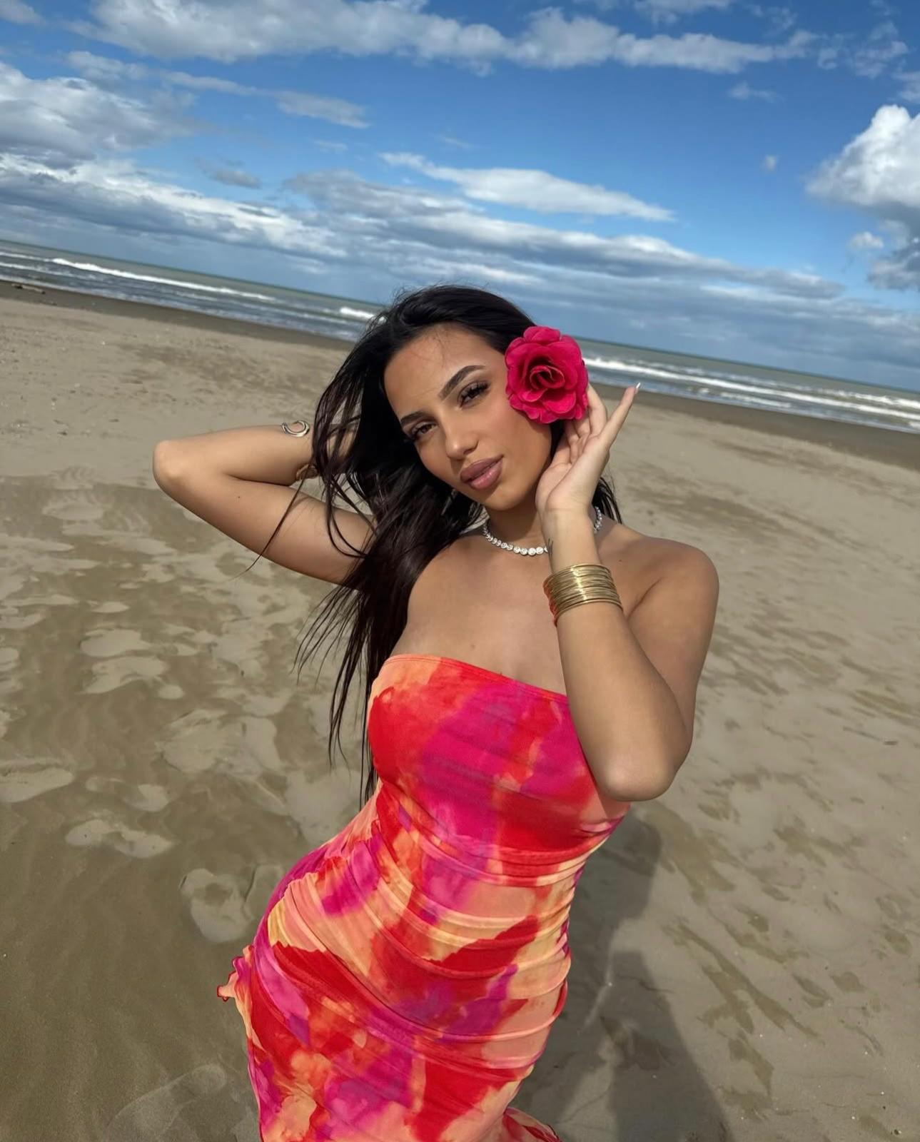 Rufina open back ruffles dress