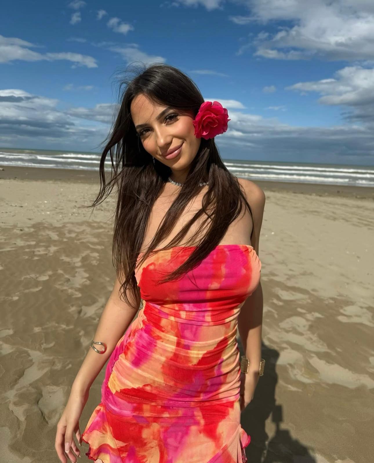 Rufina open back ruffles dress