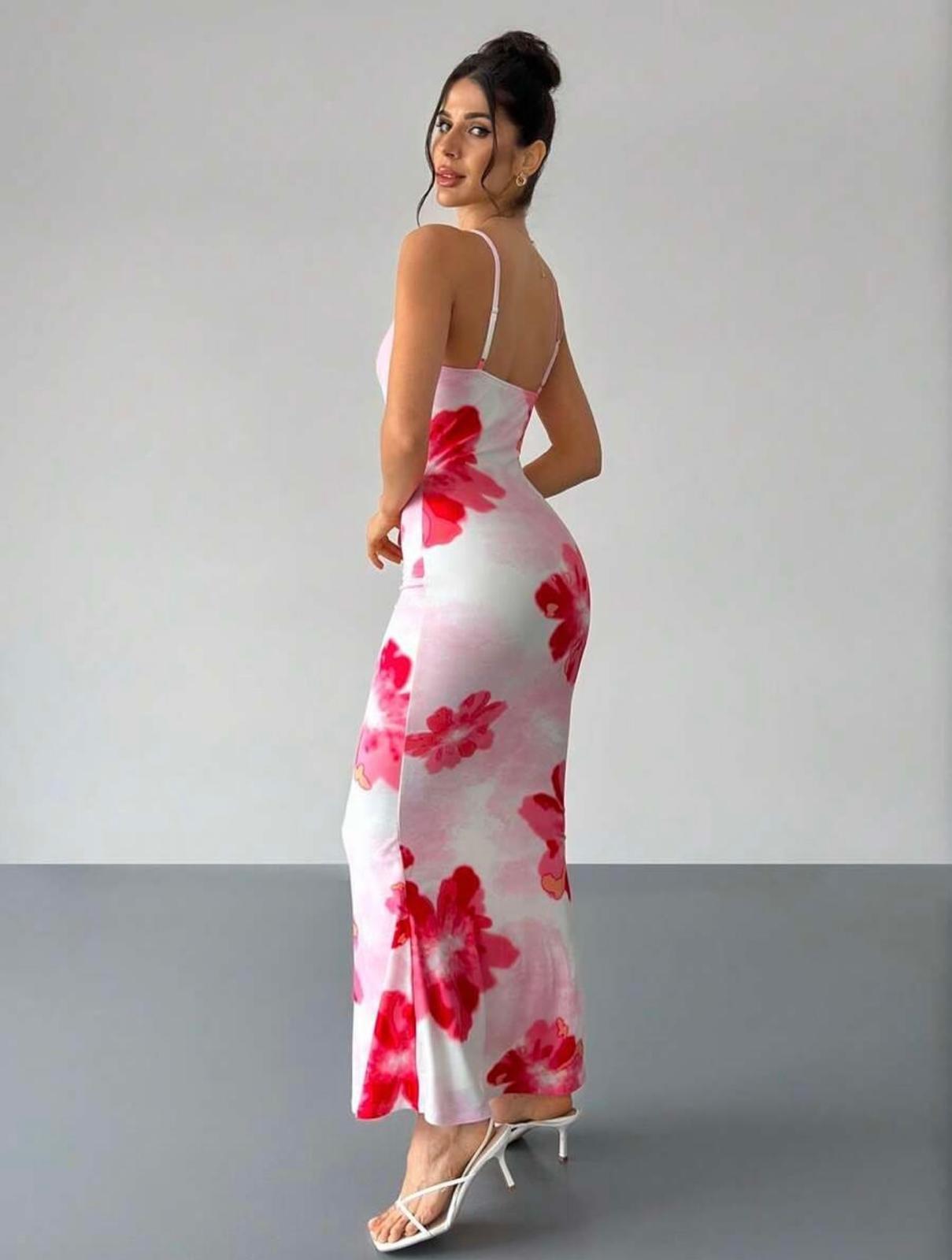 Rosy Maxi dress