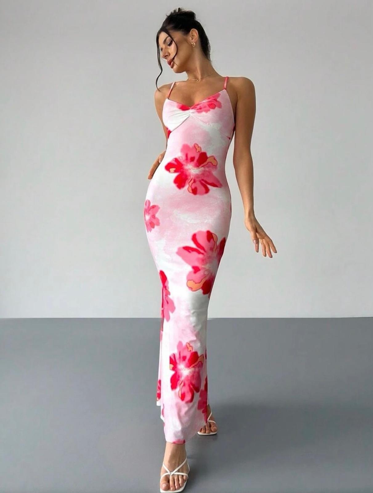 Rosy Maxi dress