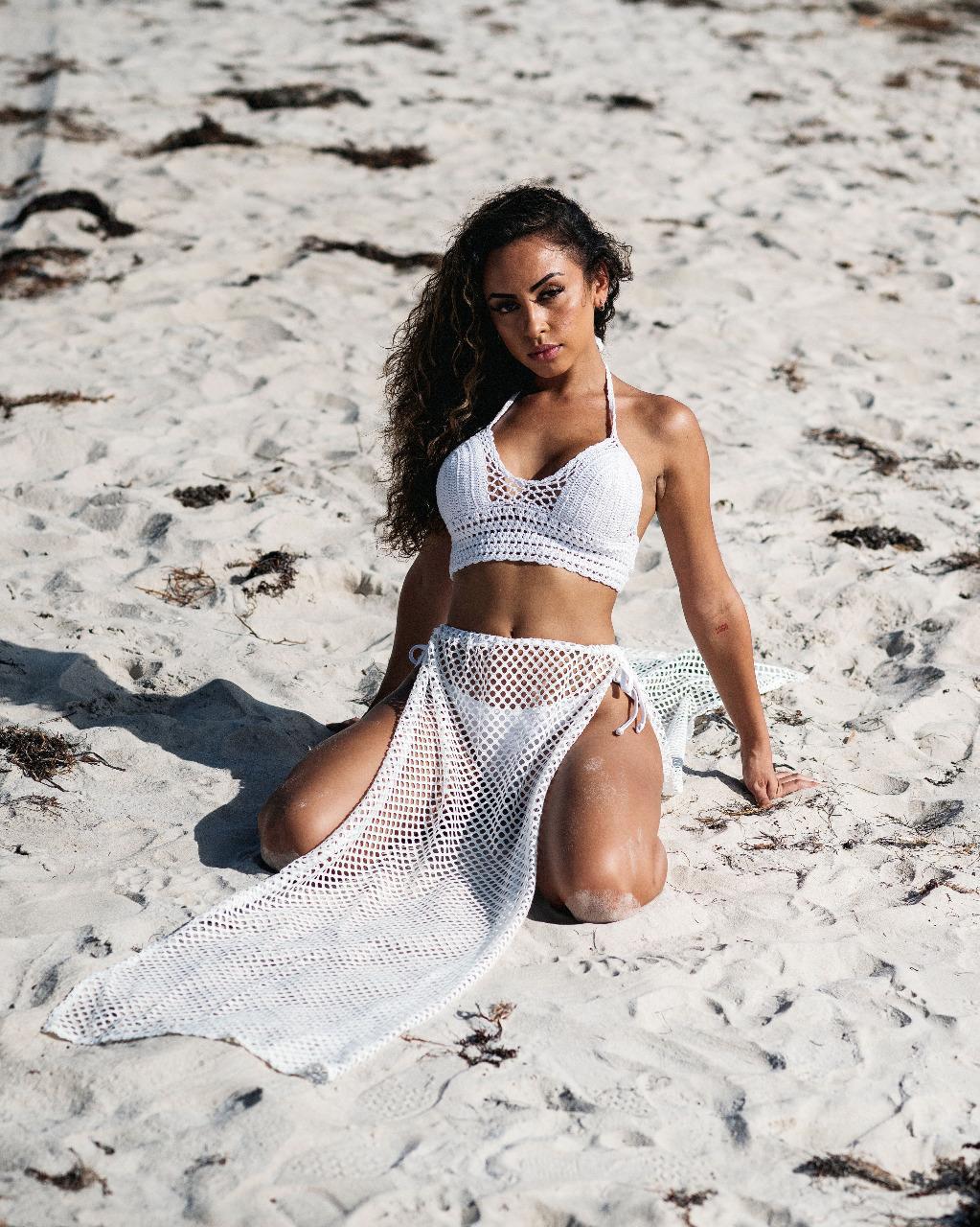 Fishnet Skirt & Top set