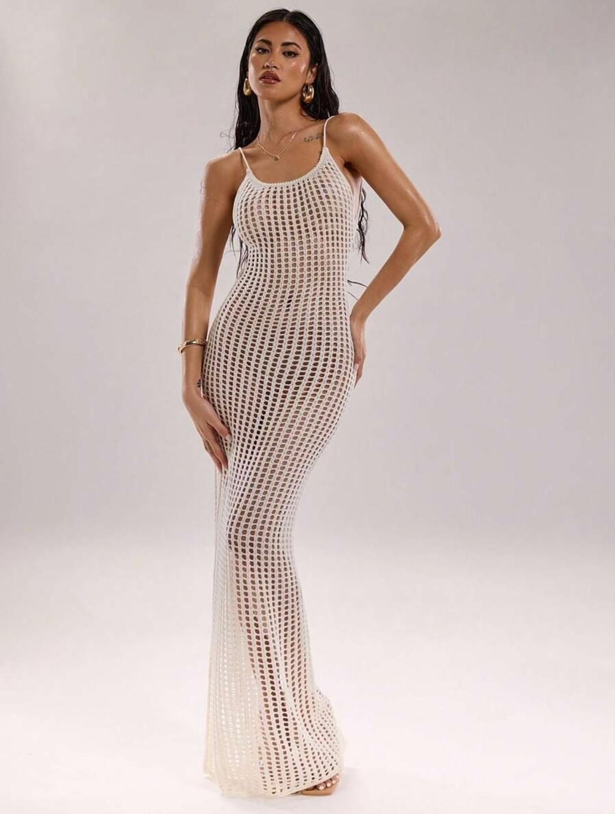 Damalia crochet maxi dress