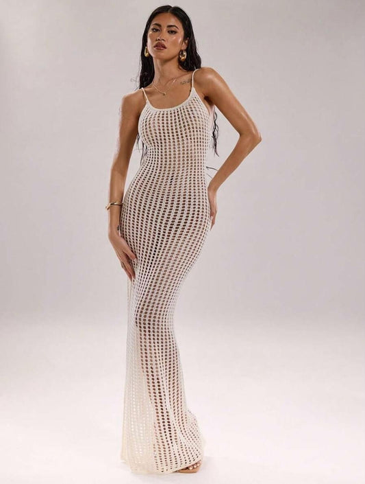 Damalia crochet maxi dress