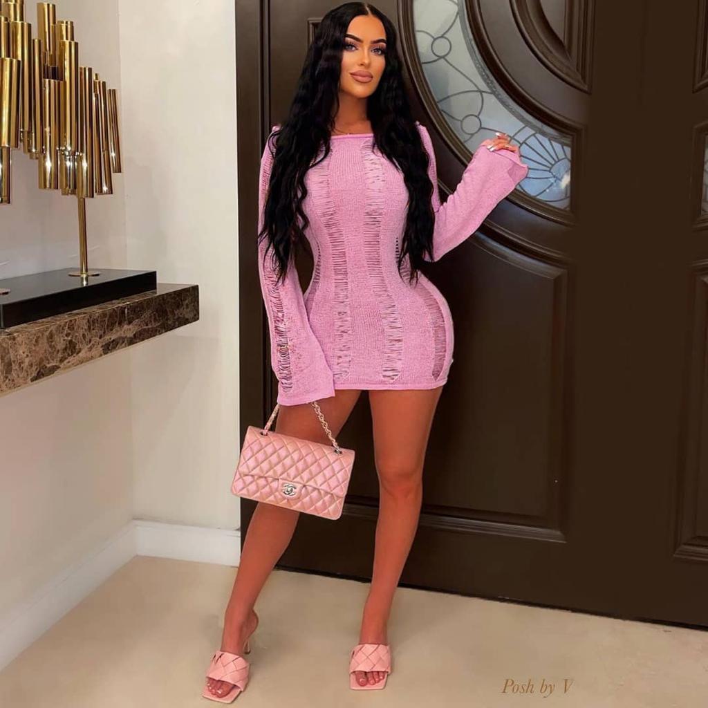 Melanie thread sexy dress