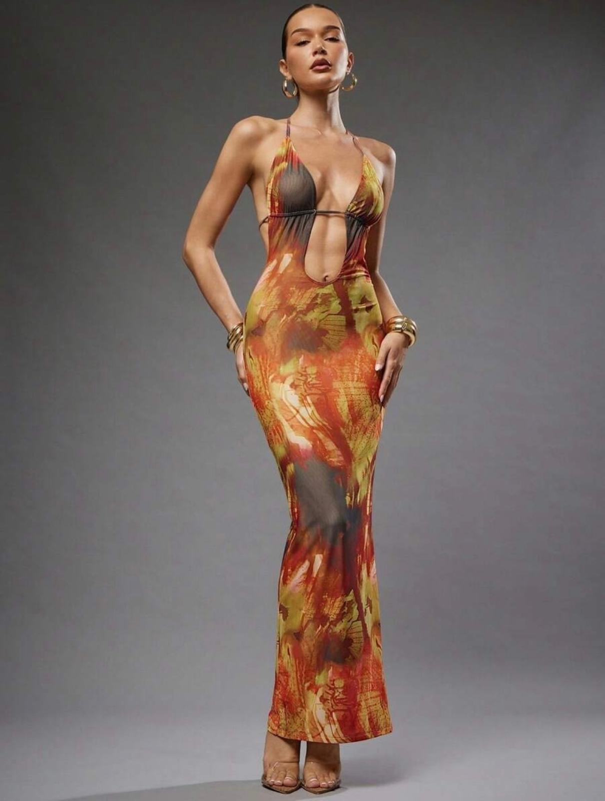 UCVOGUE is on fire maxi dress