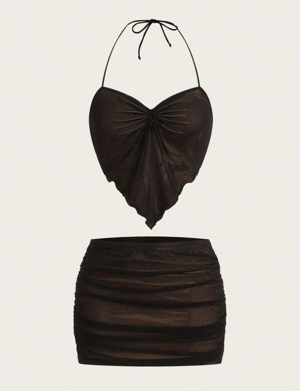 UCVOGUE Top and Skirt Set