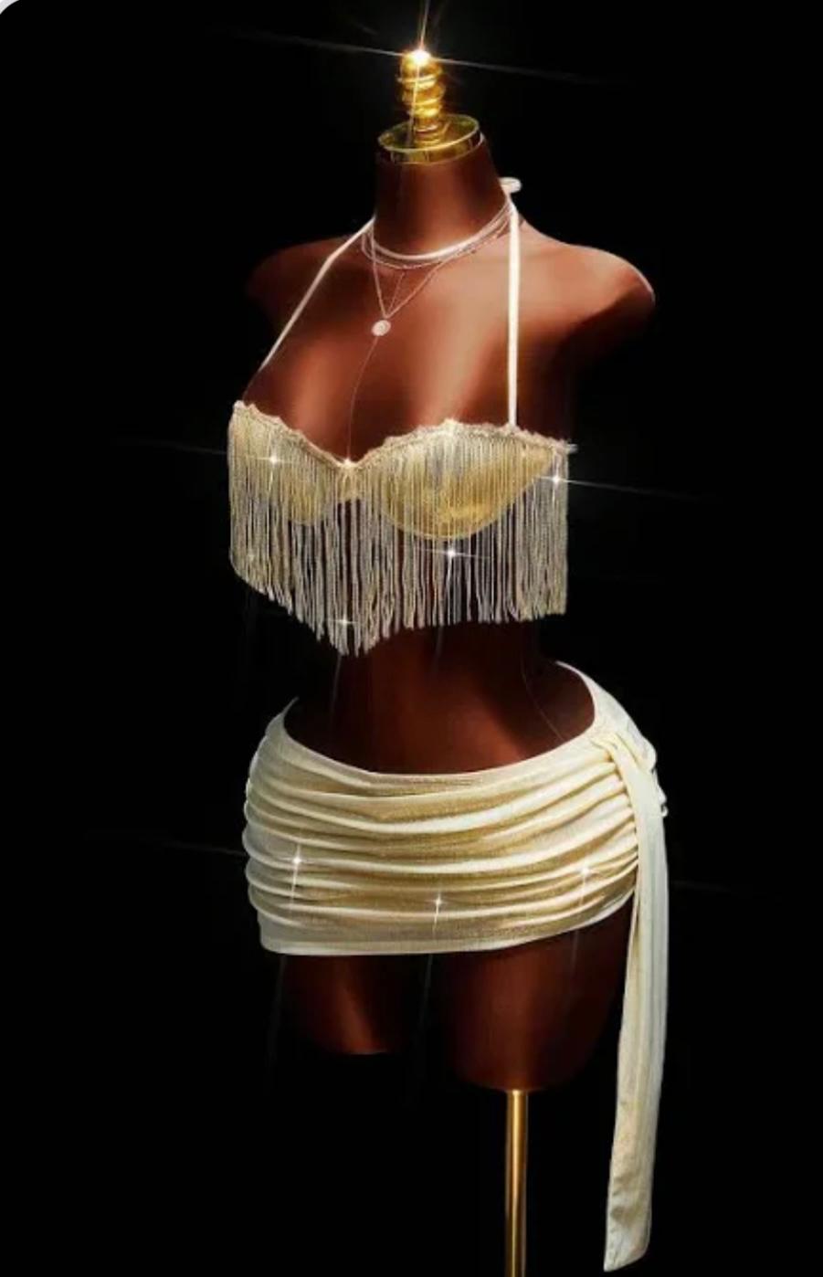 UCVOGUE short skirt 2 piece set