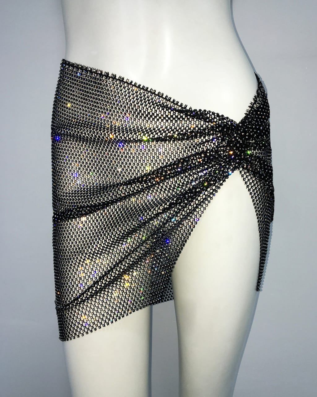 Let’s party with Electra silver sexy skirt coverup