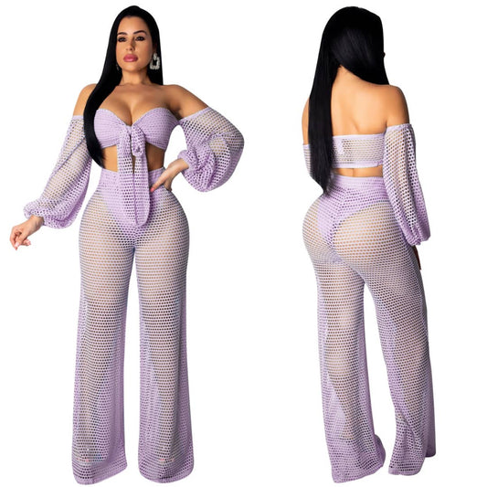 Taurus fishnets pant set