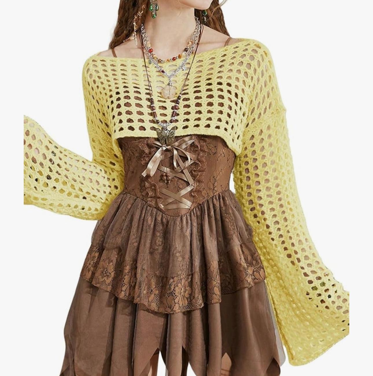 Nicki crop knitting top