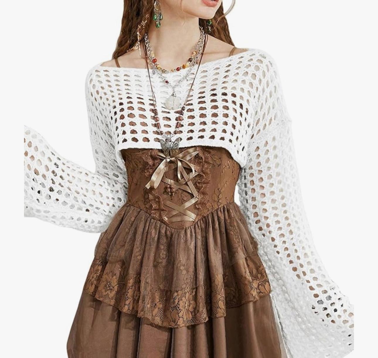 Nicki crop knitting top