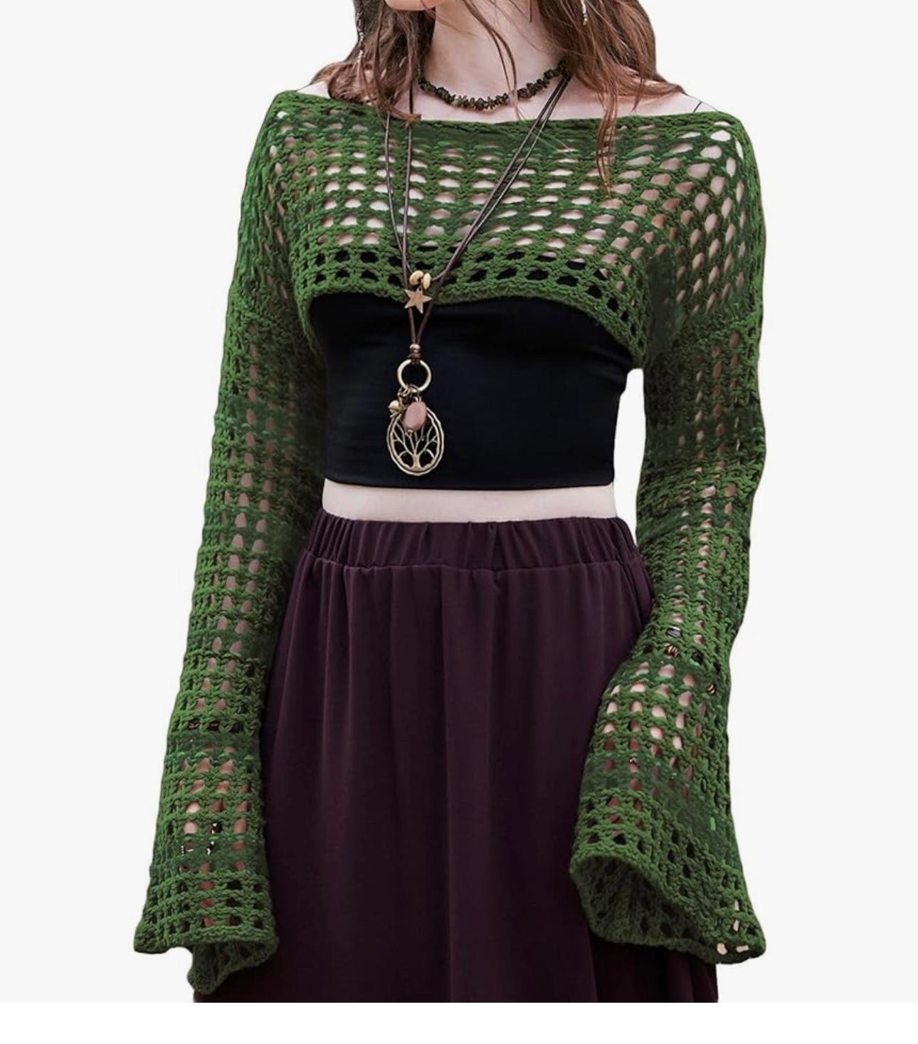 Nicki crop knitting top