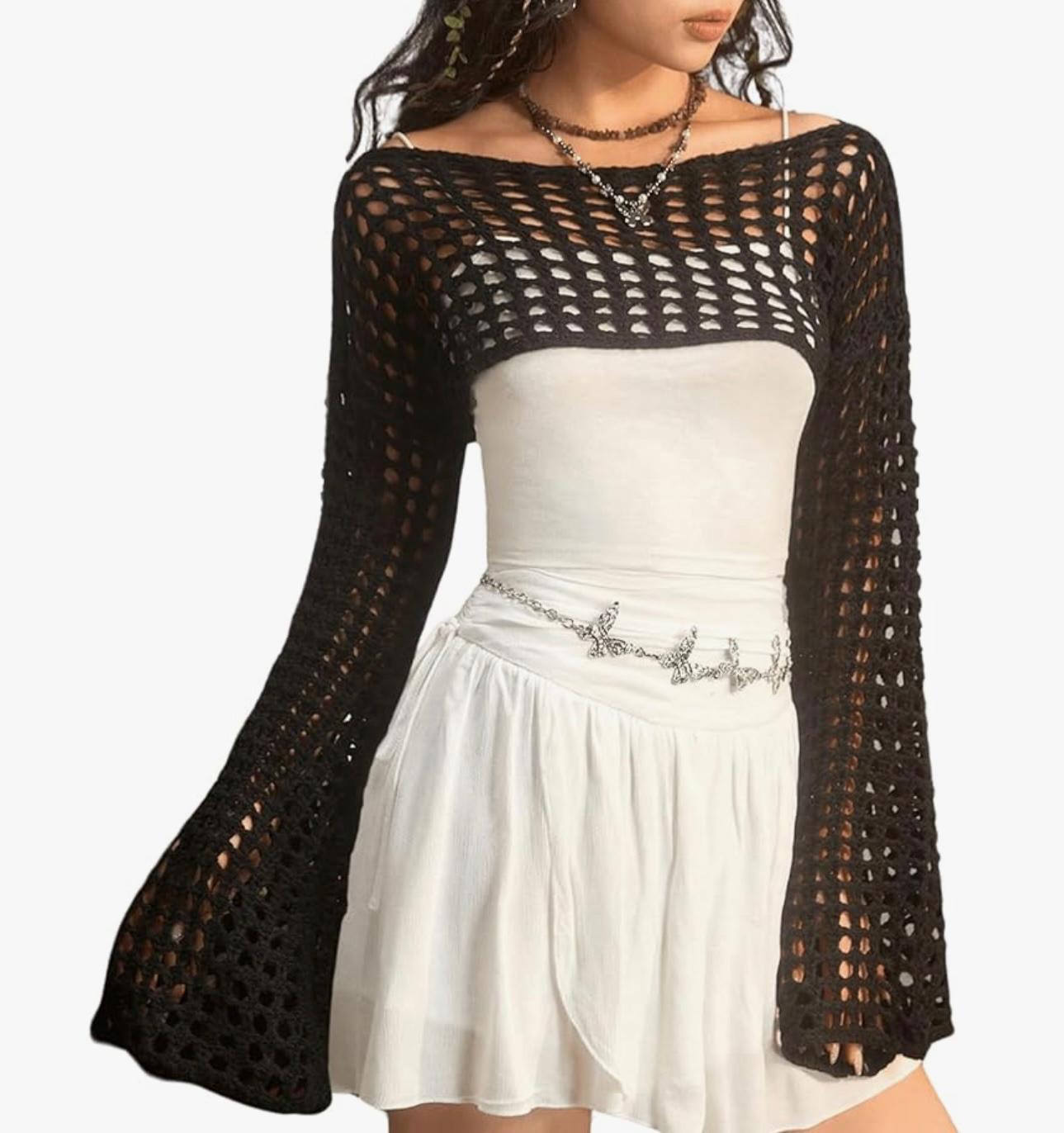 Nicki crop knitting top