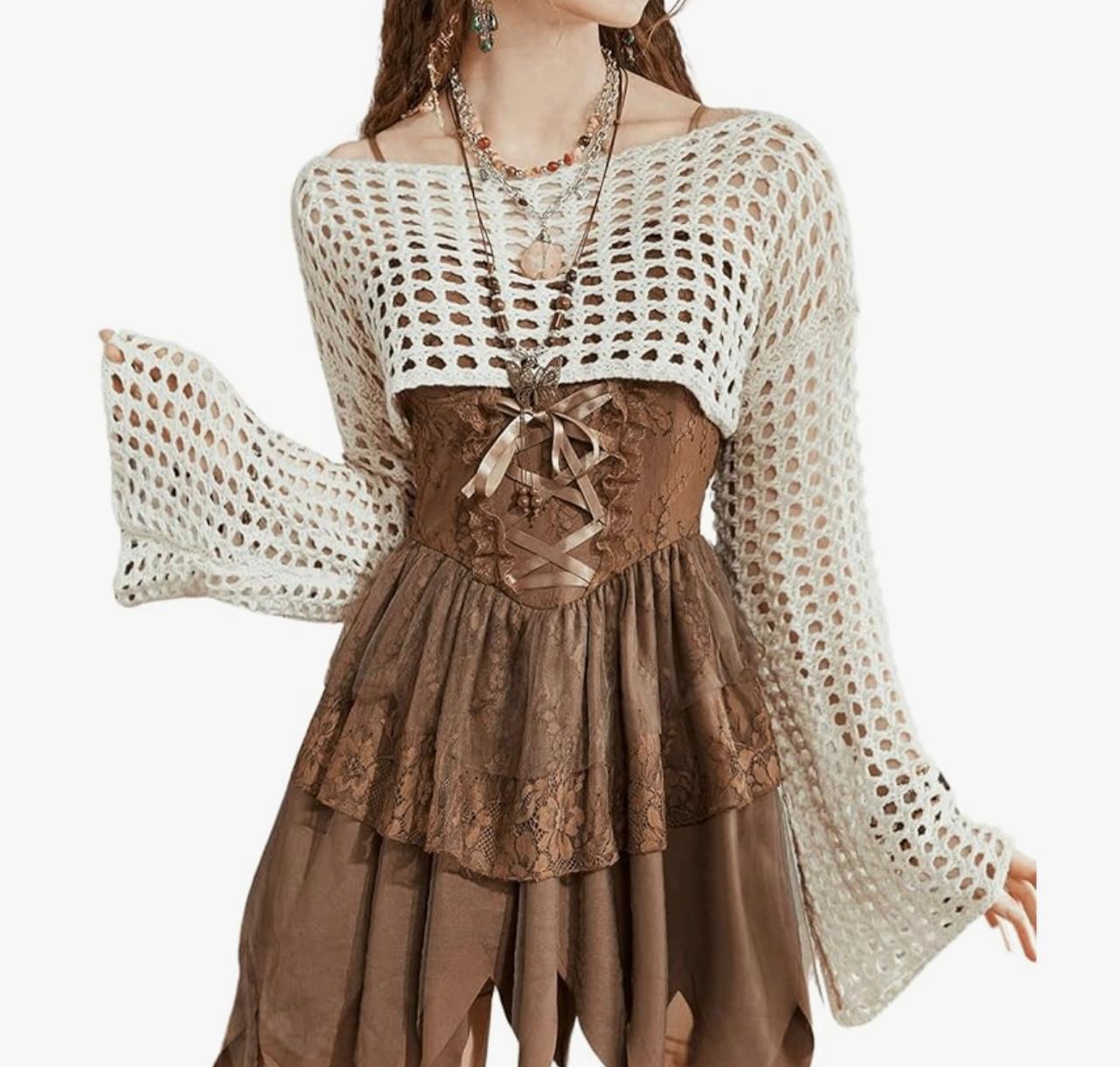 Nicki crop knitting top
