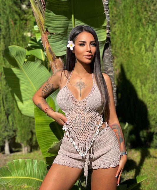 Marbella crochet short set