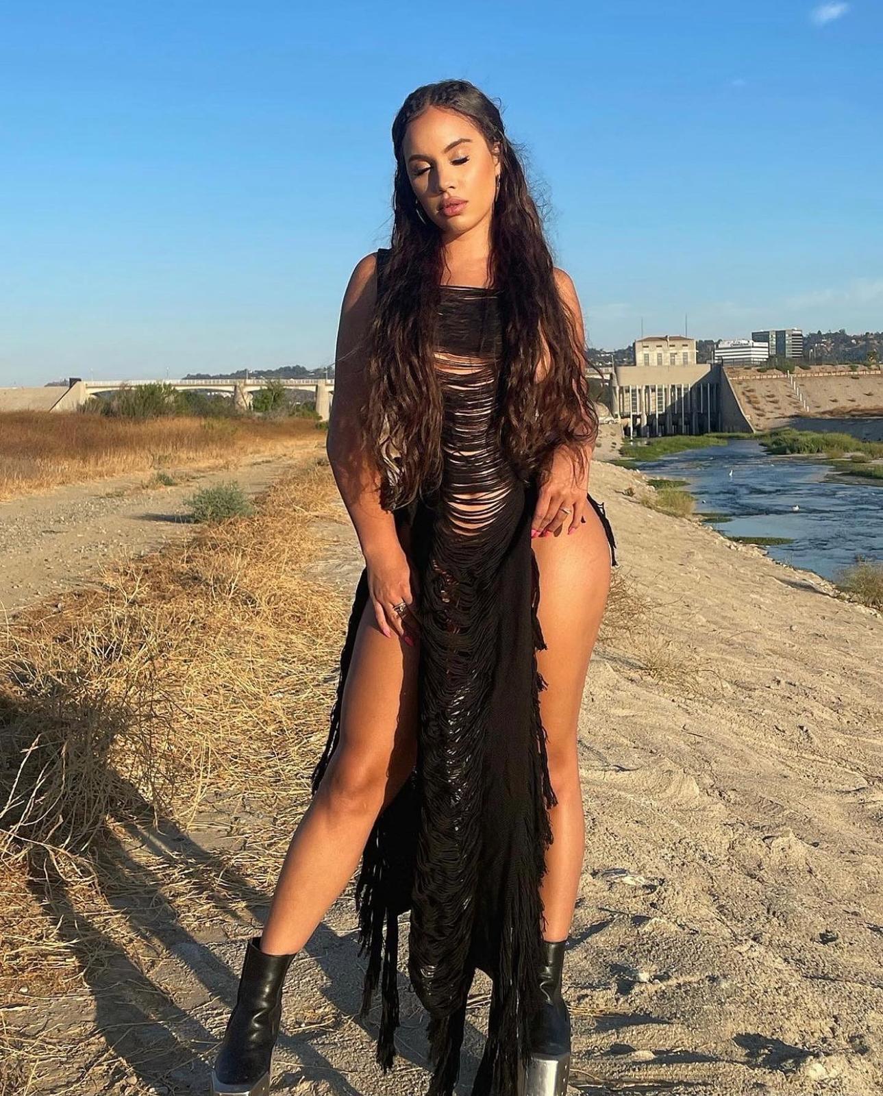 Open Stitch Split Tihugh Cover Up