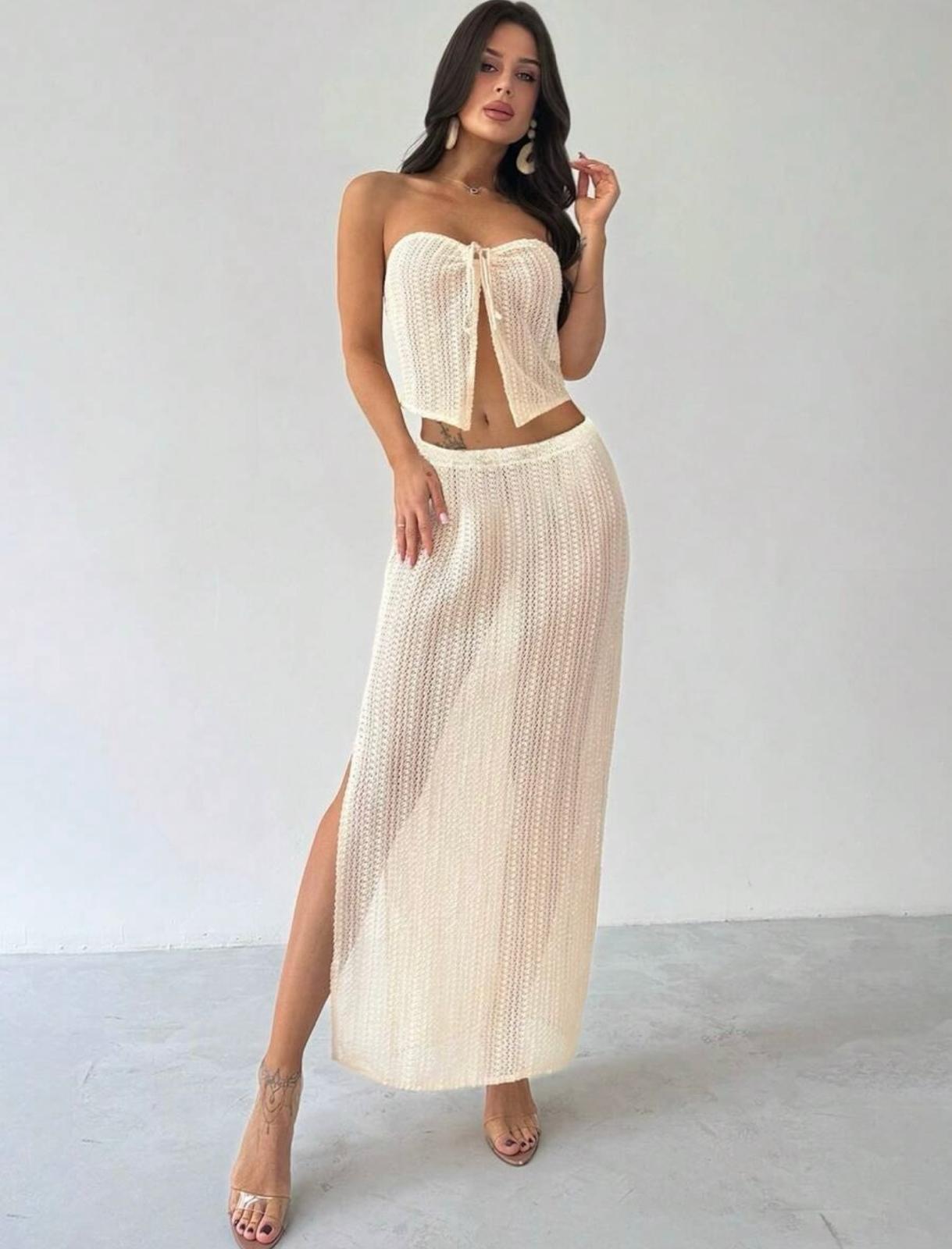 UCVOGUE matching Long skirt & Top set