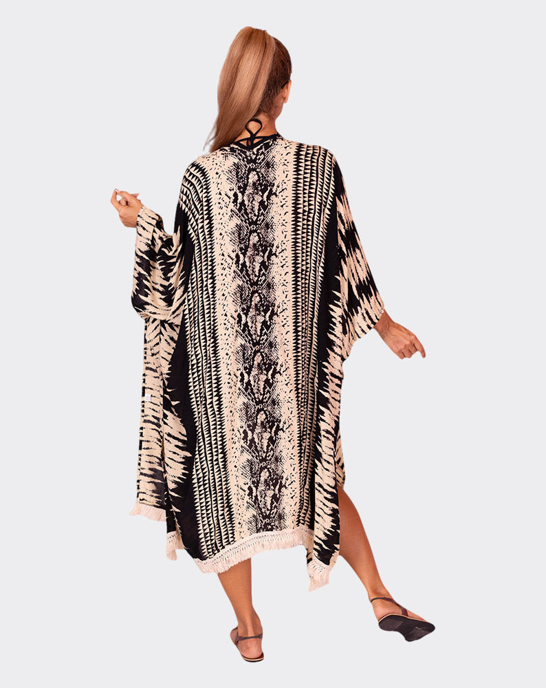 Sandy Escape Kaftan Cardigan