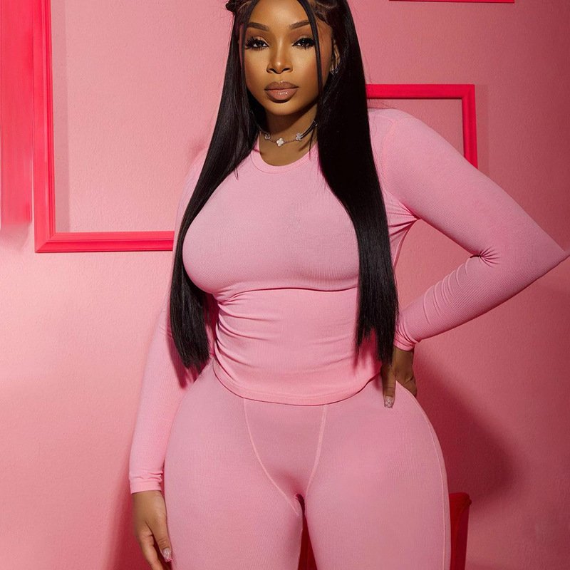 Long Sleeve Top And Tight Leggings Set