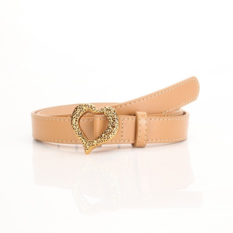 Metal Heart Buckle Belt
