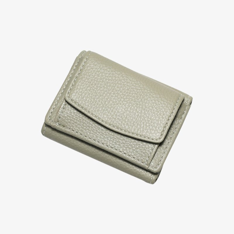 Ladies Short Wallet Student Lychee Wallet Clutch Card Holder Coin Purse