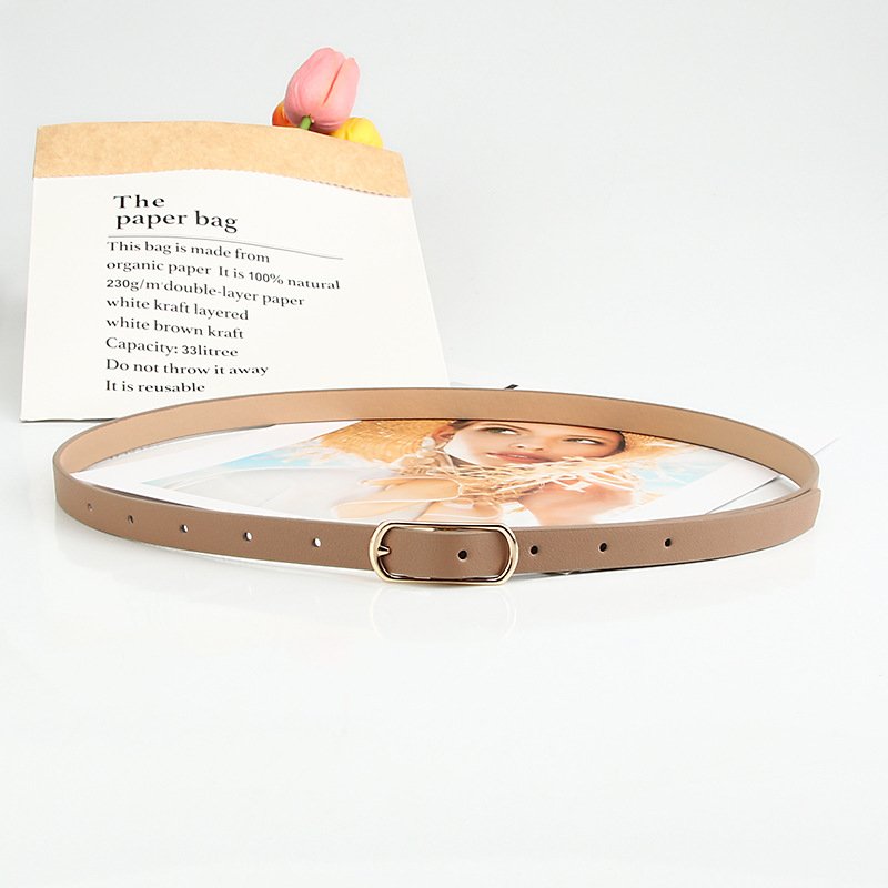 Multi Colored Ladies Belt Trim Dress