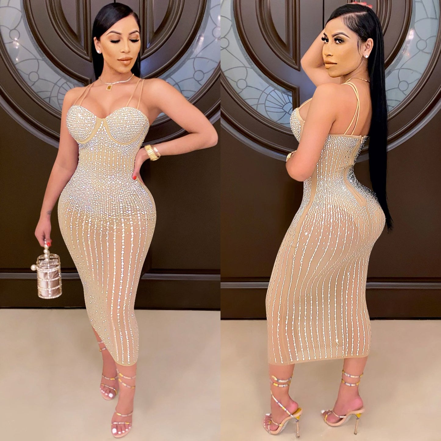 Long Diamond Dress