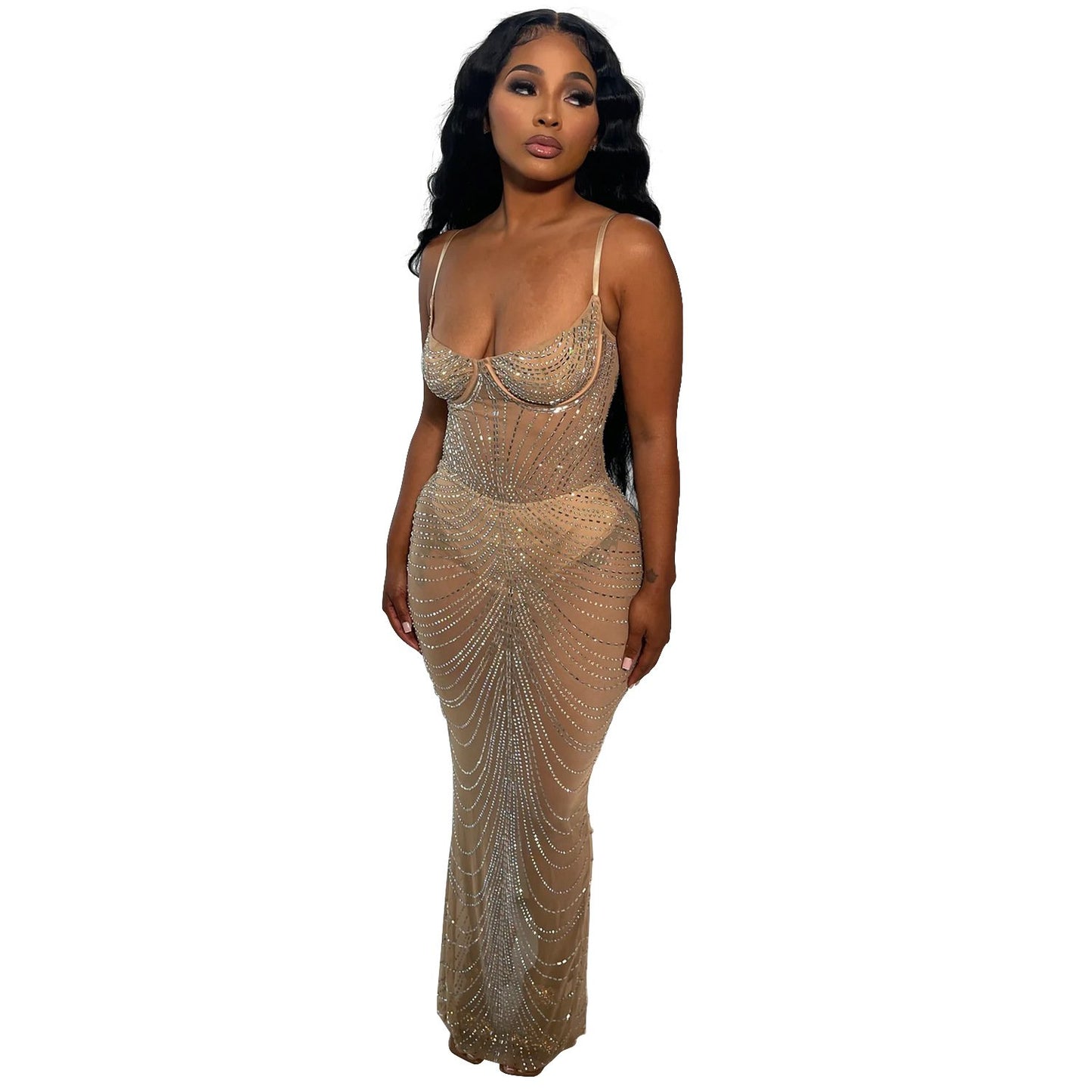 Layla Long Dress With Straps