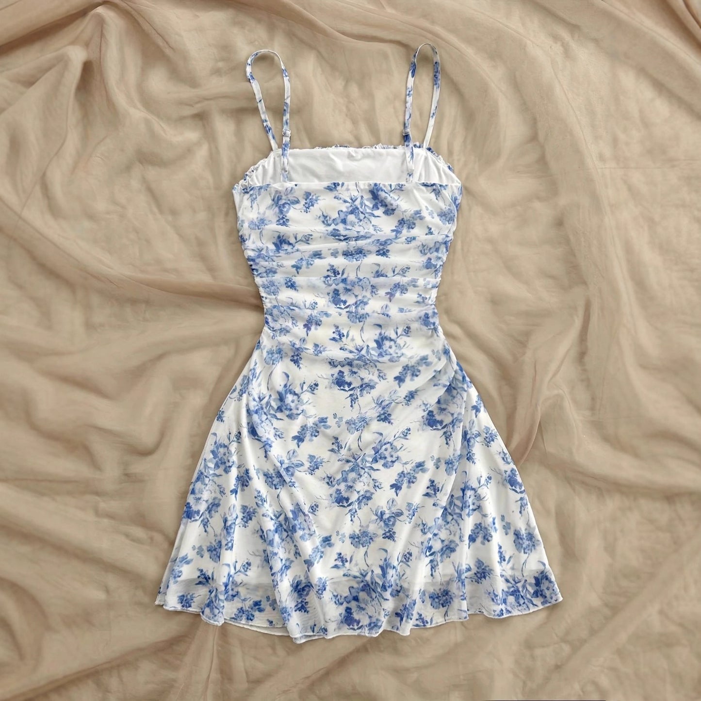 Seaside floral camisole dress