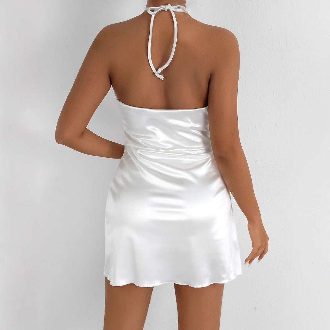 Sexy slim fitting jumpsuit short skirt