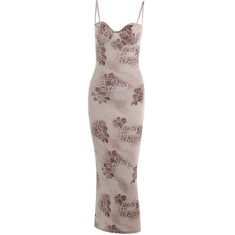 Camile Straps Printed Dress