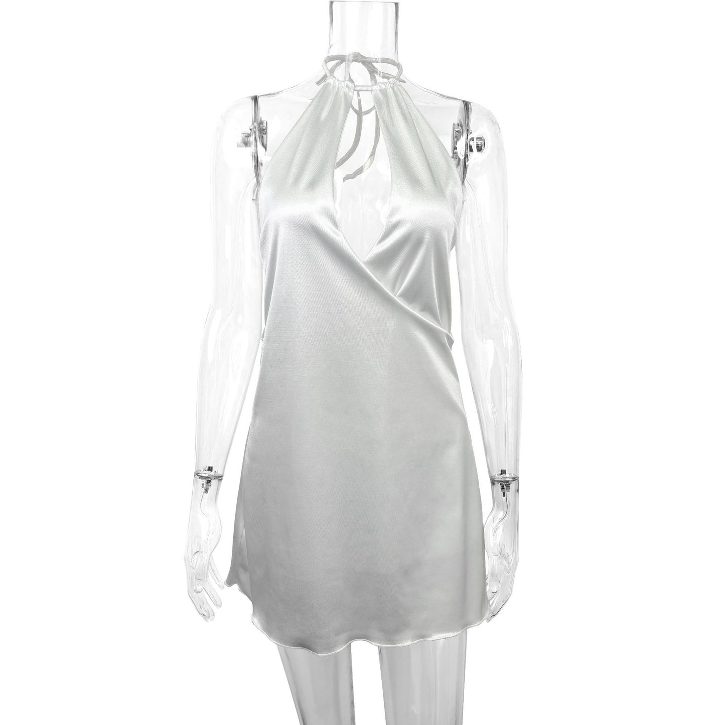 Sexy slim fitting jumpsuit short skirt