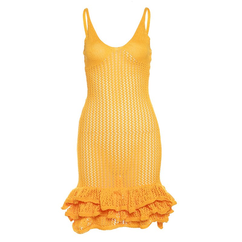 Destiny Crochet Short Dress