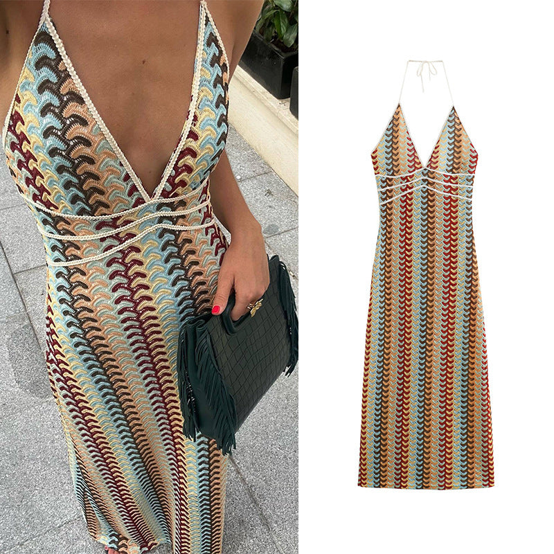 Junny Crochet Maxi Dress