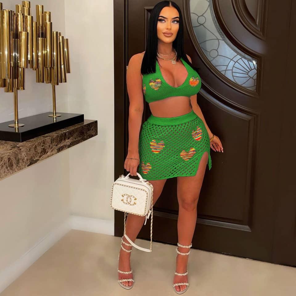 Love My Detail Crochet Skirt Set