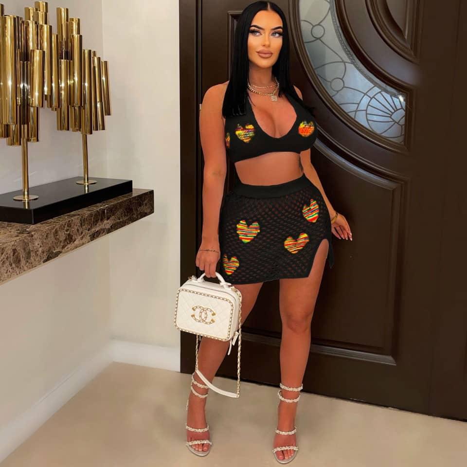 Love My Detail Crochet Skirt Set