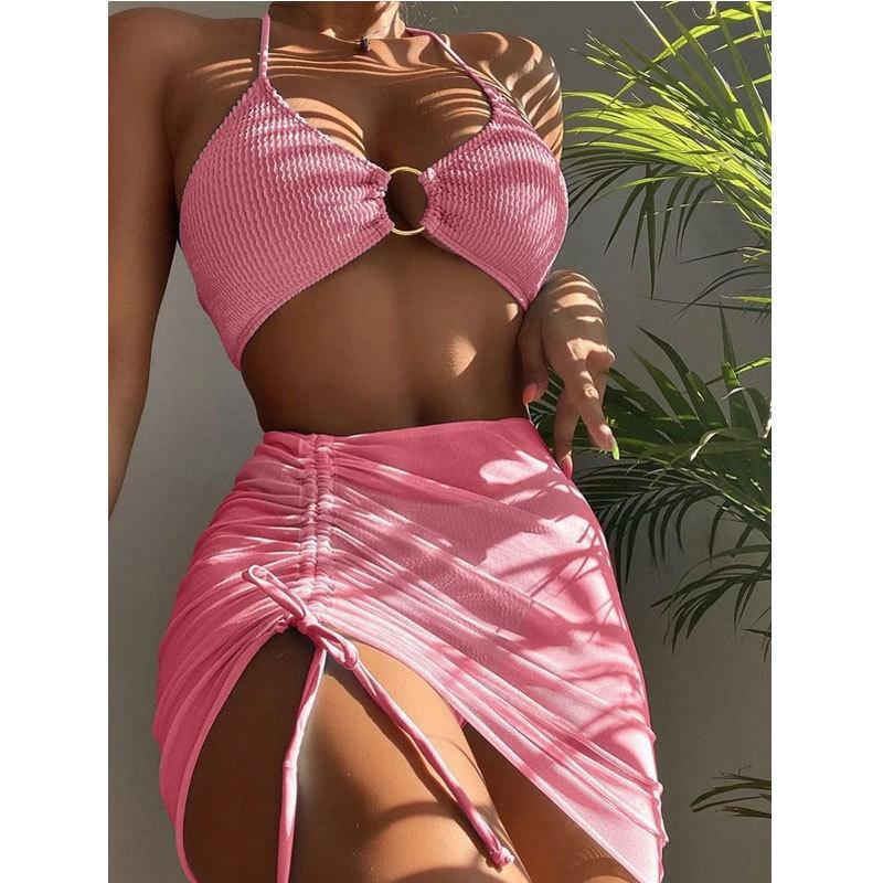 Shakira Mesh Skirt Swimsuit Style