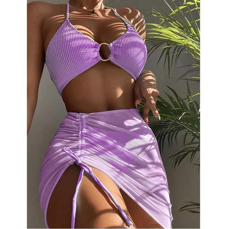 Shakira Mesh Skirt Swimsuit Style