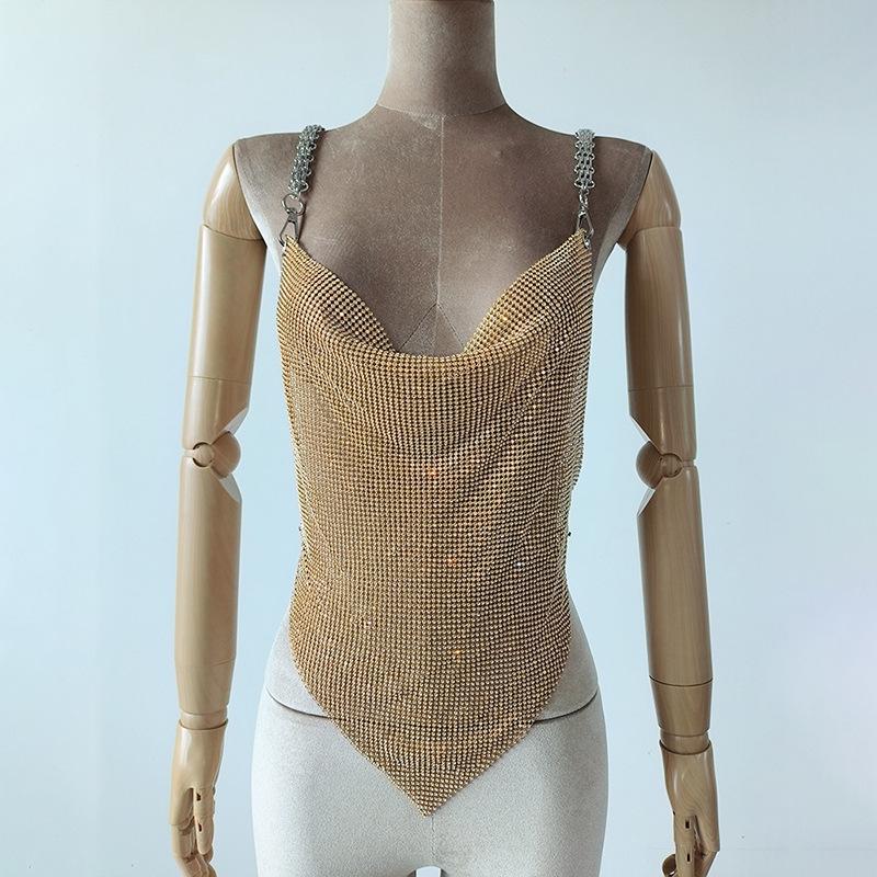 Caterine Metallic Night Out Top