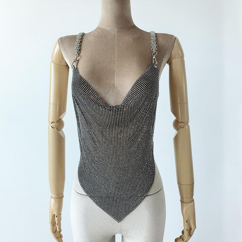 Caterine Metallic Night Out Top