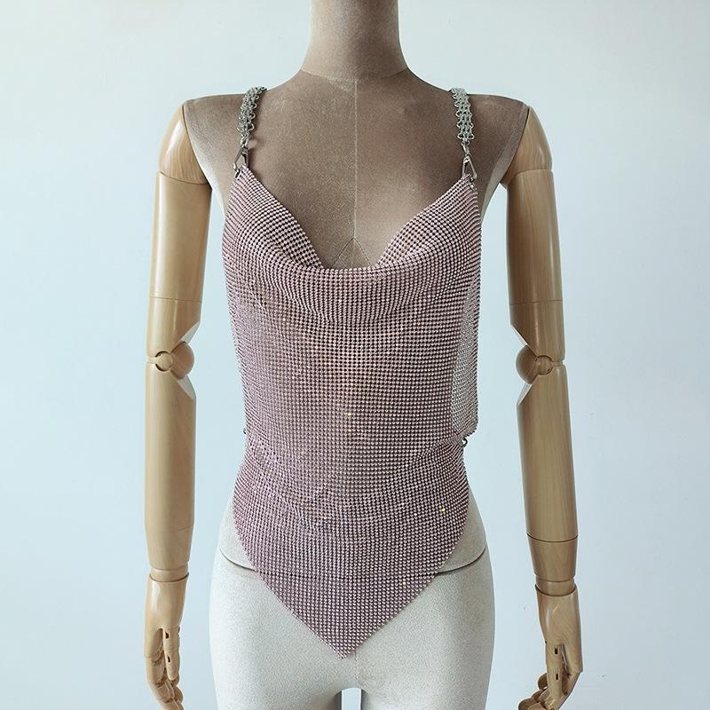 Caterine Metallic Night Out Top